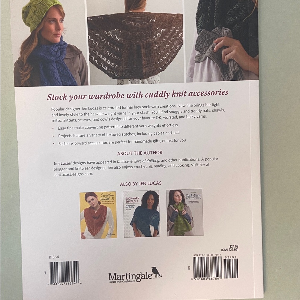 BOOK: KNIT COZY STASH BUSTING BOOK J.Lucas EUC soft-back - Picture 8 of 16